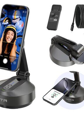 🐢NIB GIMBAL Magnetic Auto Face Tracking Stand MOTA Tripod w/ Remote for iPhone